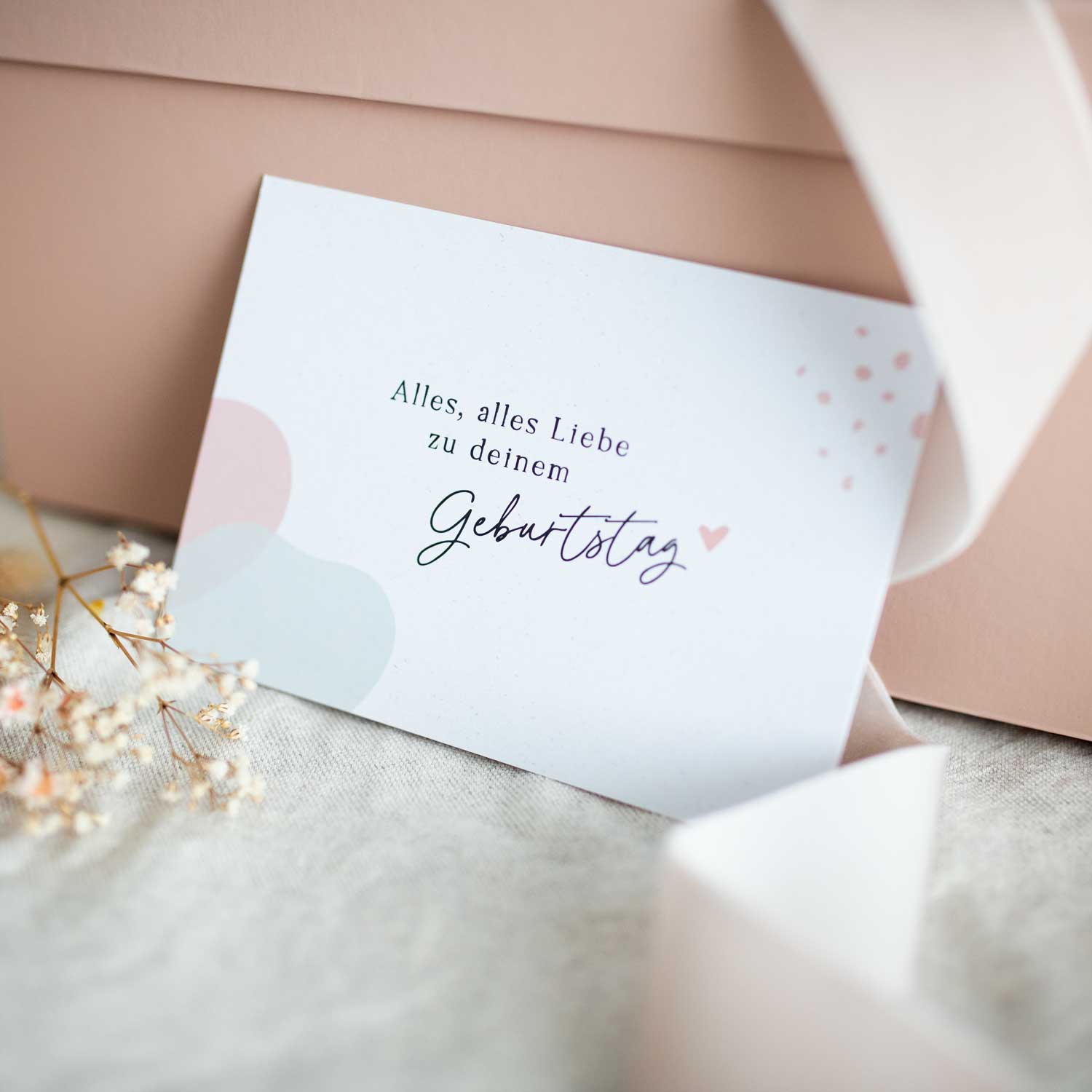 Postkarte „Alles, alles Liebe