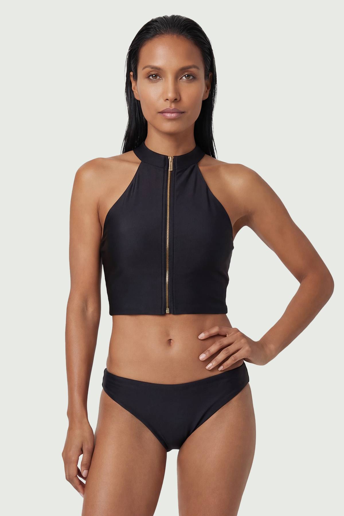KarenMillen Bas De Bikini Taille Haute