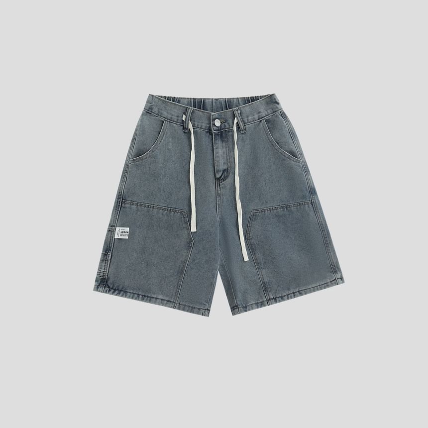 Banash - Denim shorts met trekkoordtaille