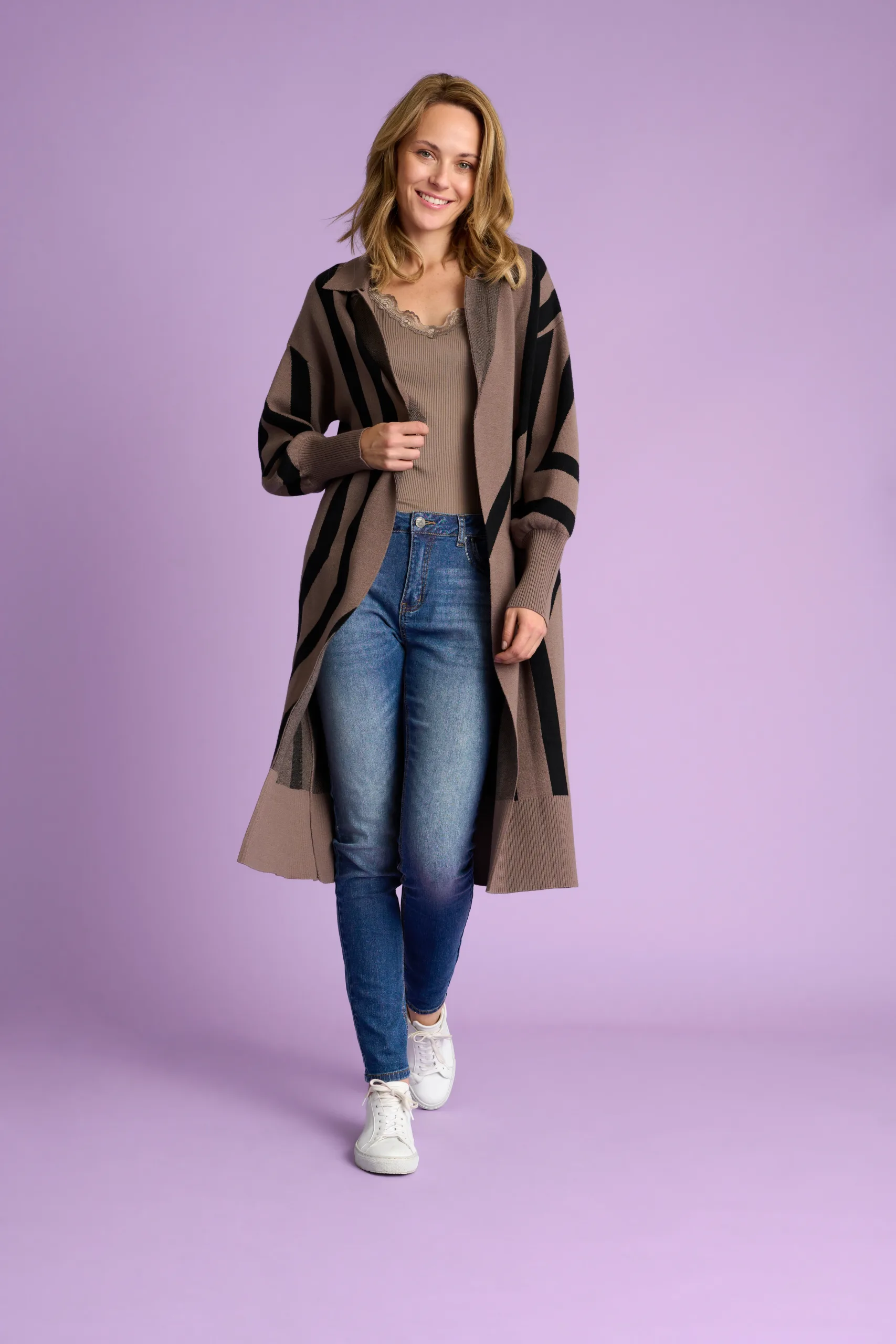 Culture - Aicha Jaquard Cardigan - Falcon