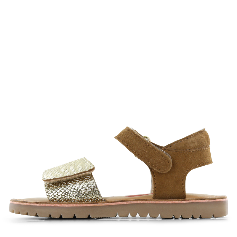 Shoesme cognac-goud sandaaltje Leer, Metallic | Sale