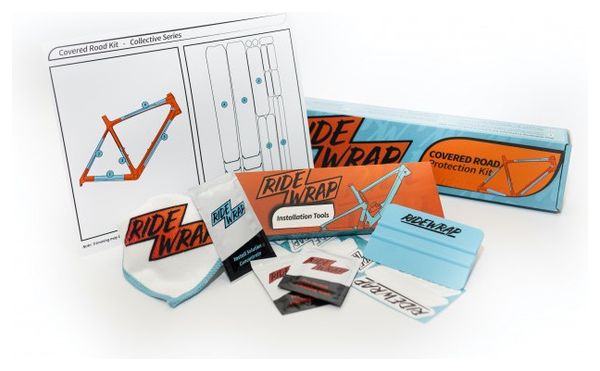 Kit de Protection Cadre RideWrap Covered Protection eMTB Brilliant Clair