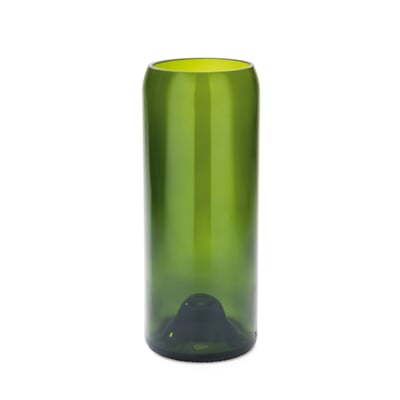 Vase Weinflasche, Groß, Smaragdgrün