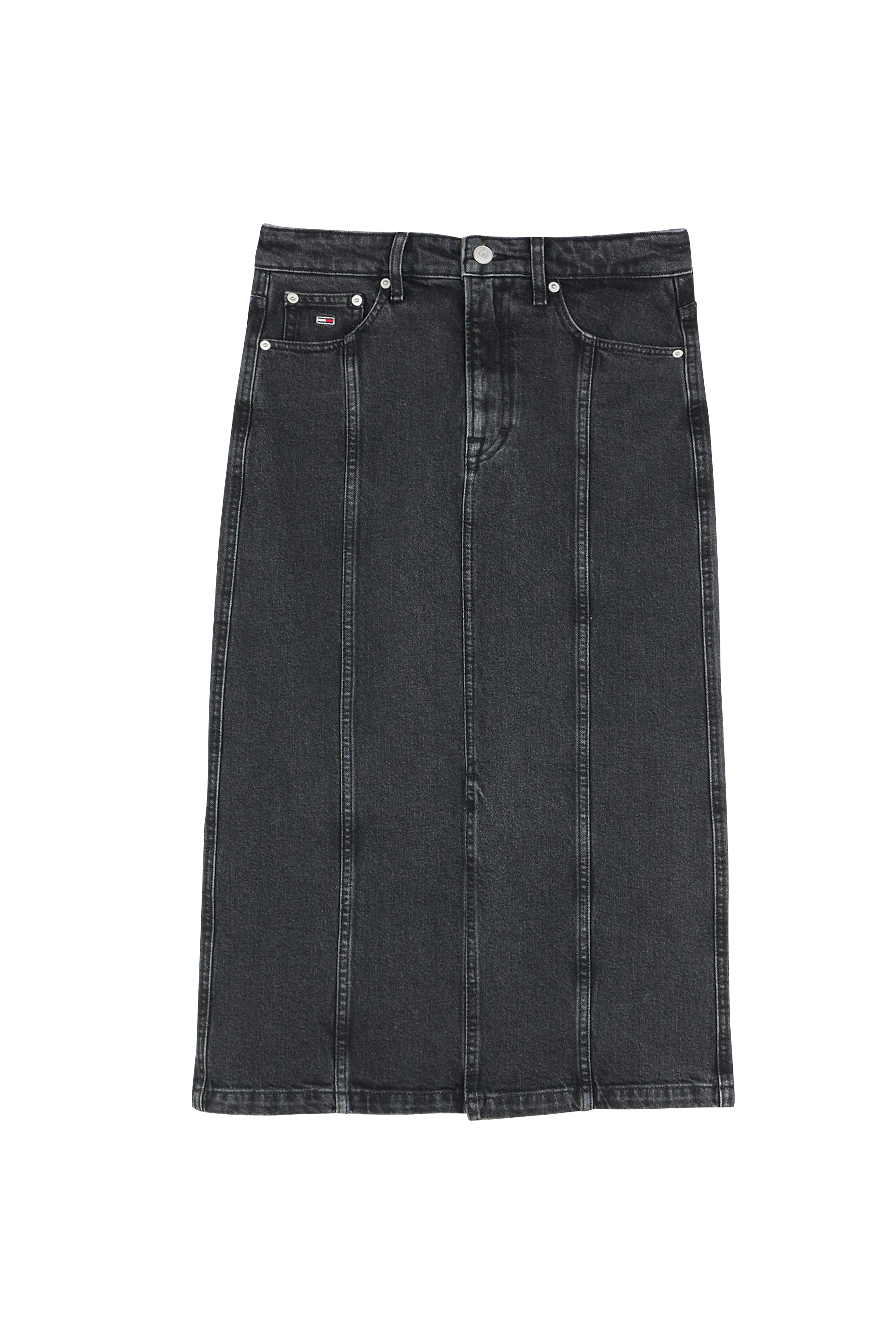 TOMMY JEANS Jupe CLAIRE HGH MIDI SKIR Noir