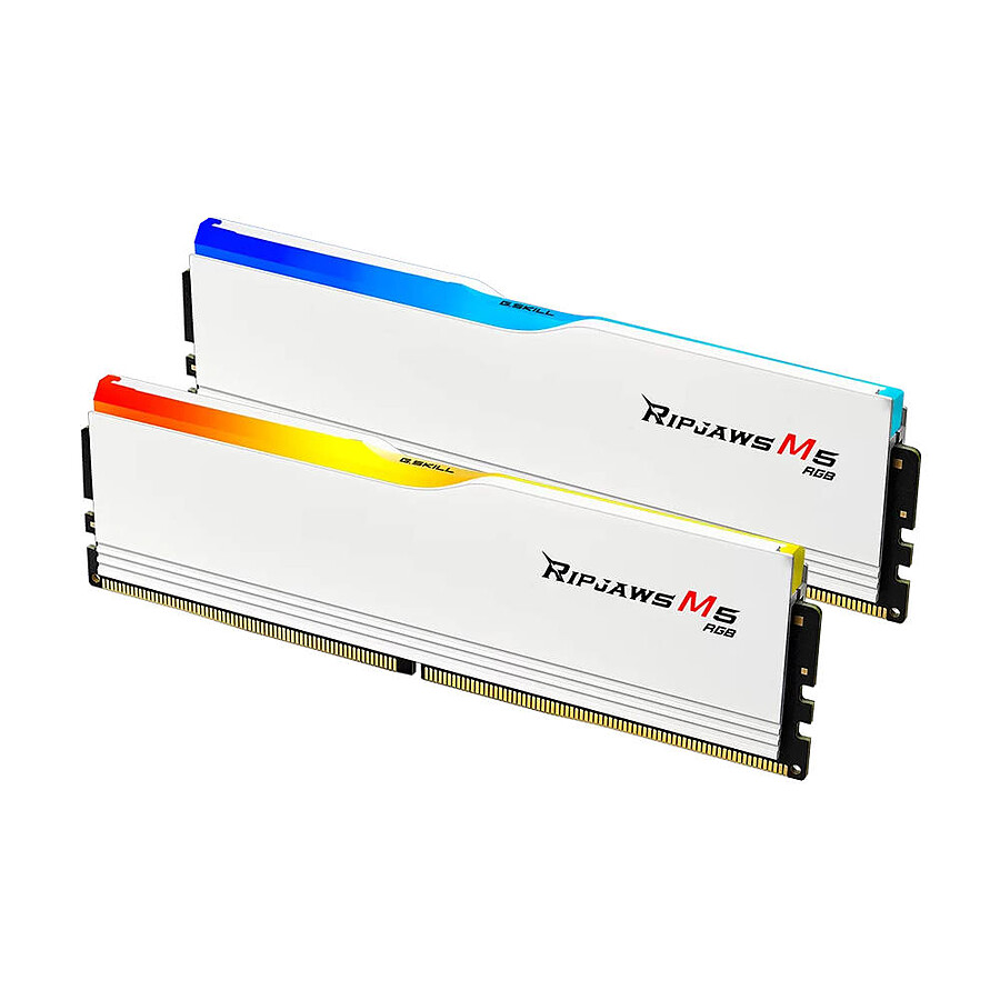 G.Skill Ripjaws M5 RGB White - 2 x 16 Go (32 Go) - DDR5 6000 MHz - CL28