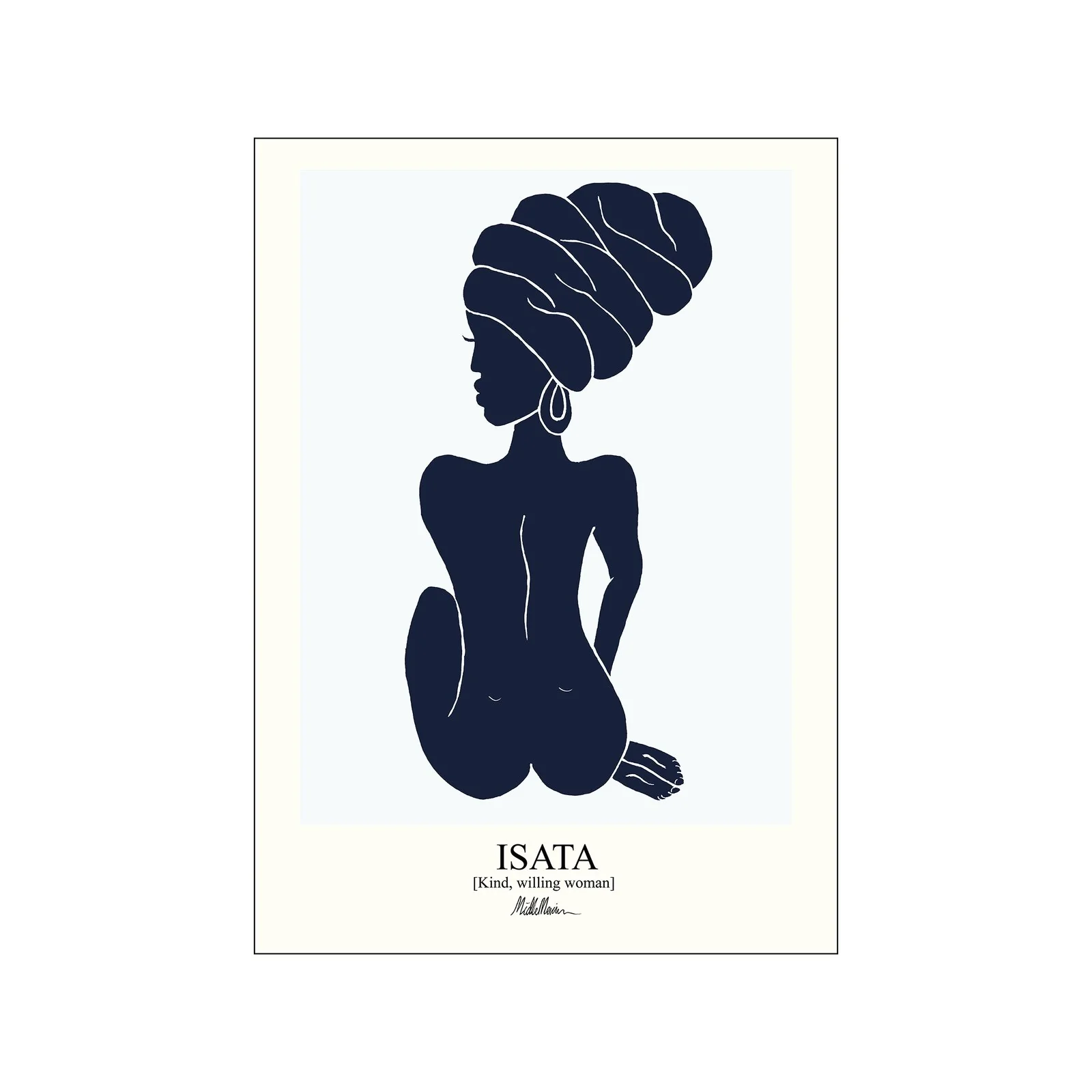 Poster & Frame  Morais Artworks Isata plakat - Blue