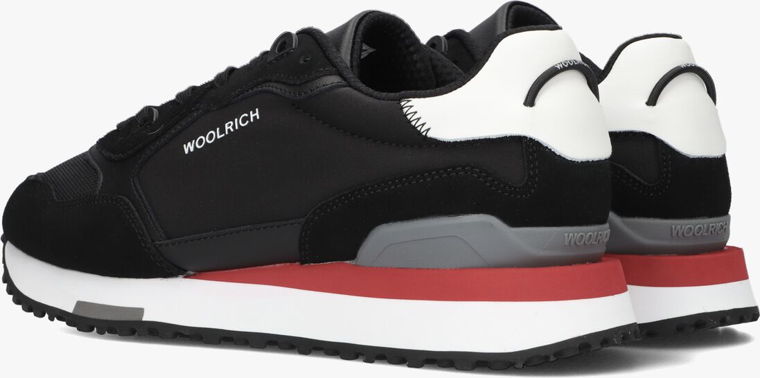 WOOLRICH zwarte woolrich lage sneakers retro sneaker man