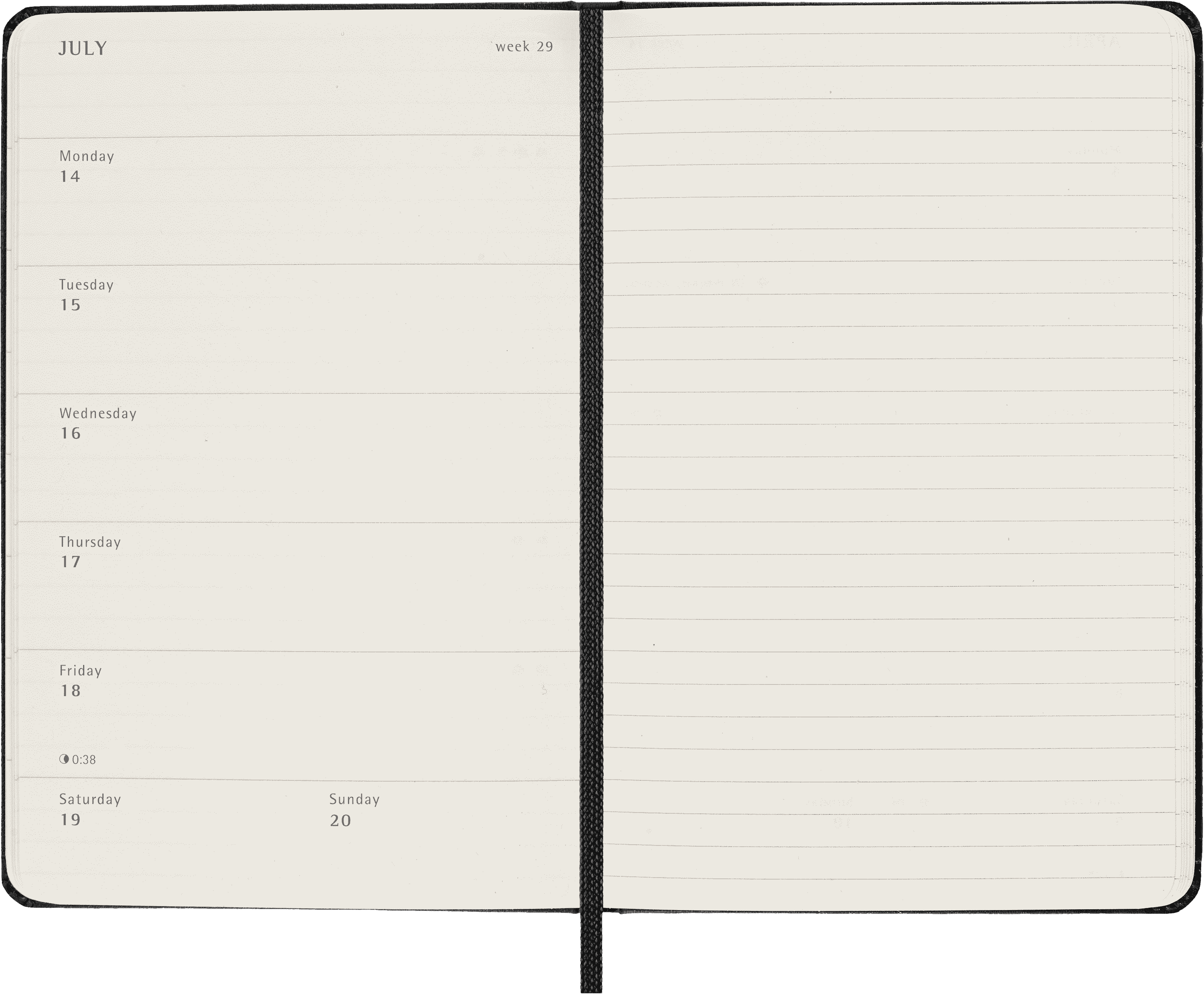 Classic Planner 2024/2025 Pocket Weekly, hard cover, 18 months