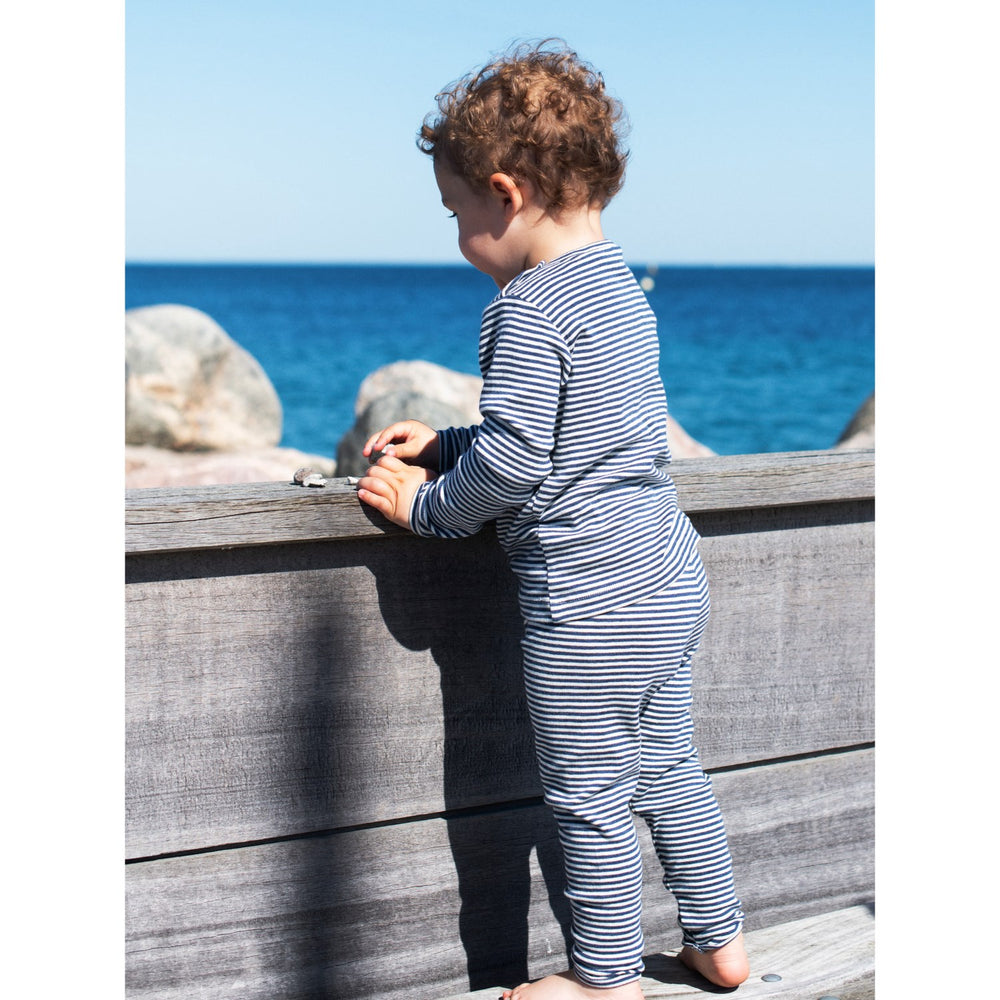 Køb Serendipity Navy/Offwhite Baby Leggings Stripe
