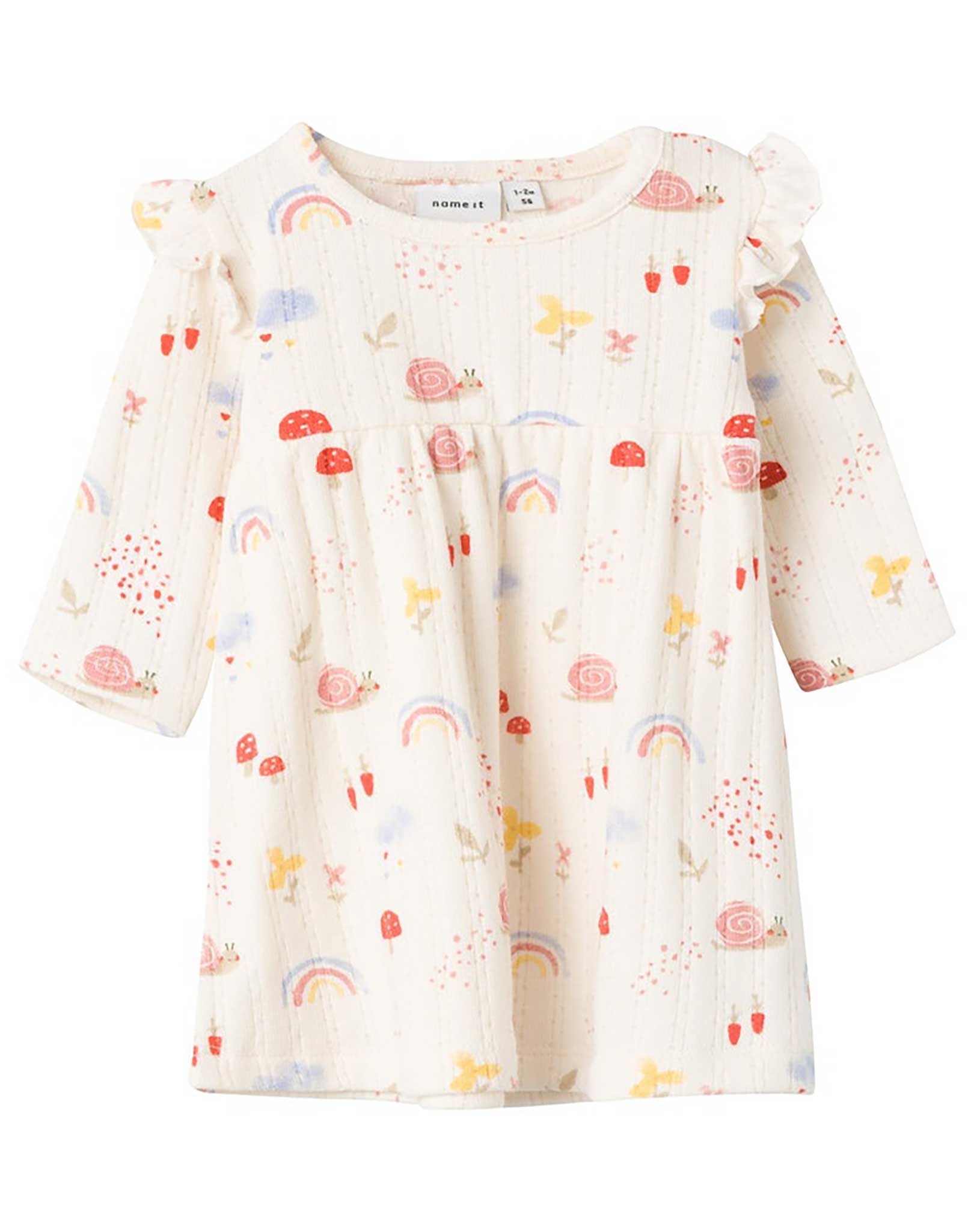 Langarm-Kleid NBFBELLAS MOTIV in jet stream