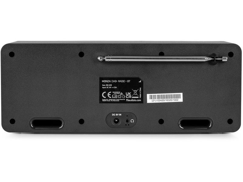 Audizio DAB  Radio Monza Schwarz Portables DAB  Radio mit FM-Funktion und Bluetooth-Konnektivität