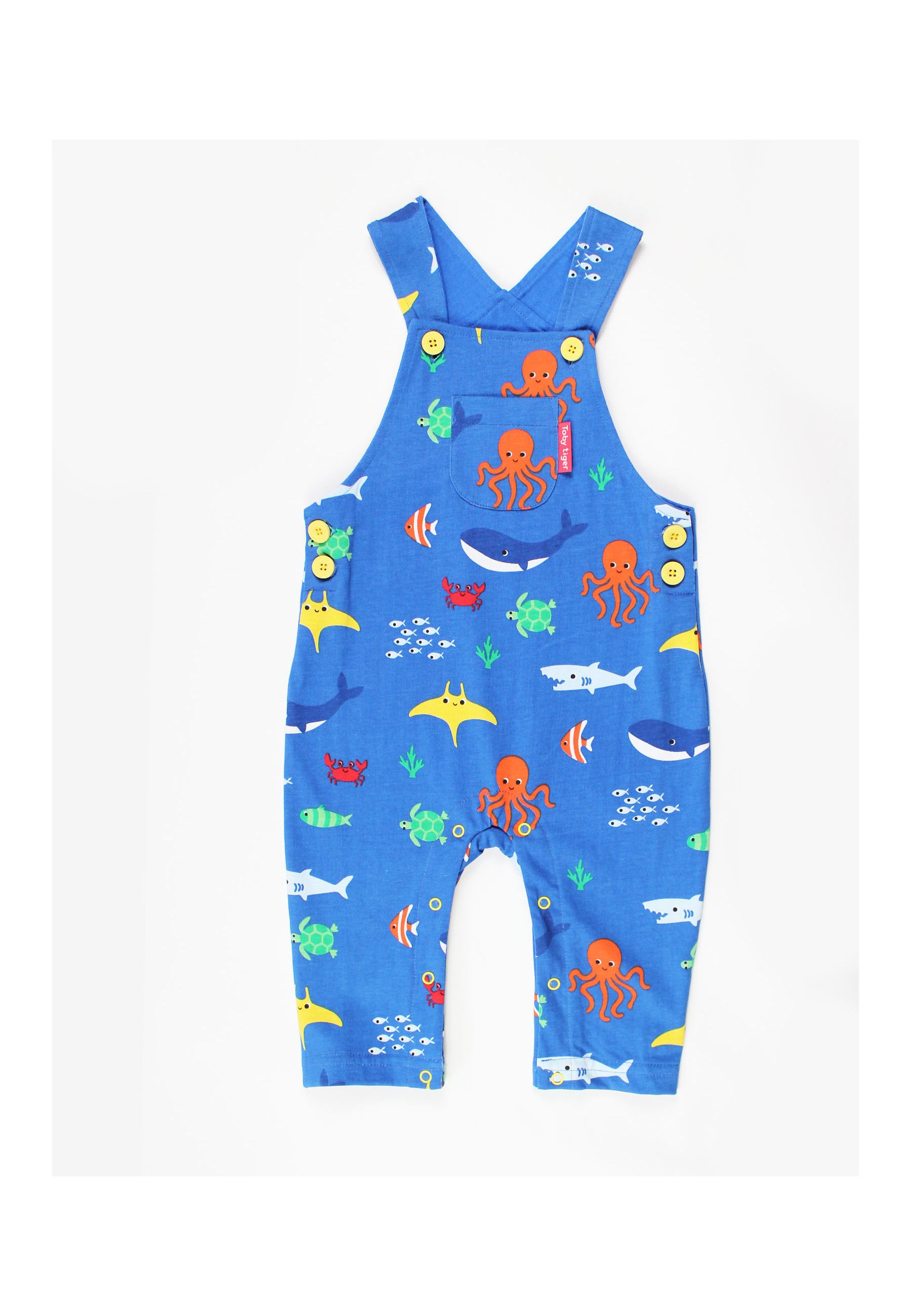 Toby Tiger Latzhose, Meer Print