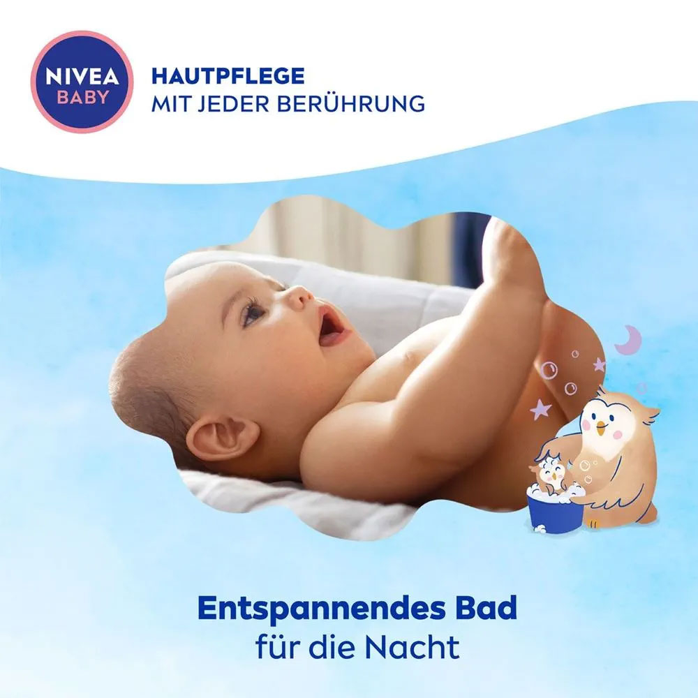 (200ml) Gute Nacht Bad & Shampoo Baby Pflege Duschgel mit Mandelöl / Vitamine (80546)