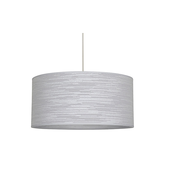 Suspension cylindre Stellar E27 Ø38cm 100W IP20 H.19cm Corep blanc