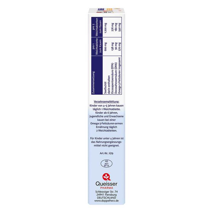 Doppelherz Omega-3 Gel-Tabs family system , 60 St