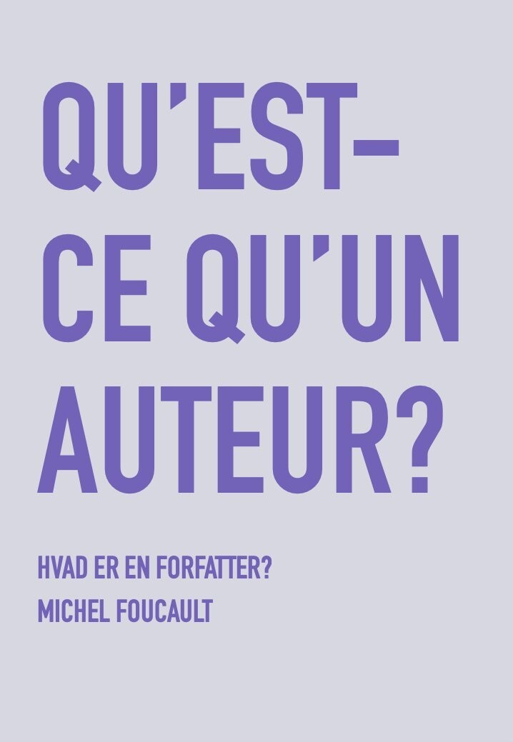 Hvad Er En Forfatter? - Michel Foucault - Bog