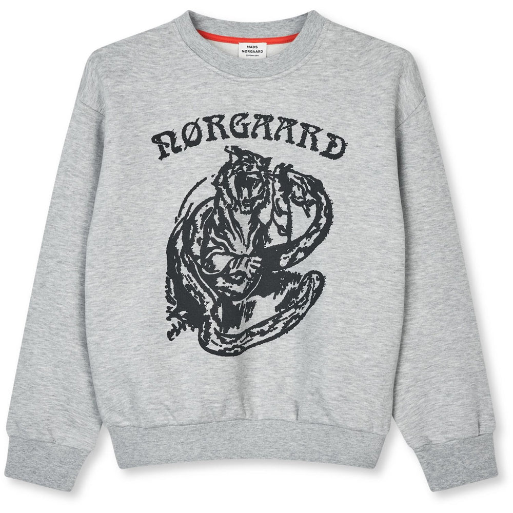 Køb Mads Nørgaard Light Grey Melange Mix Sweat Sonar Sweatshirt