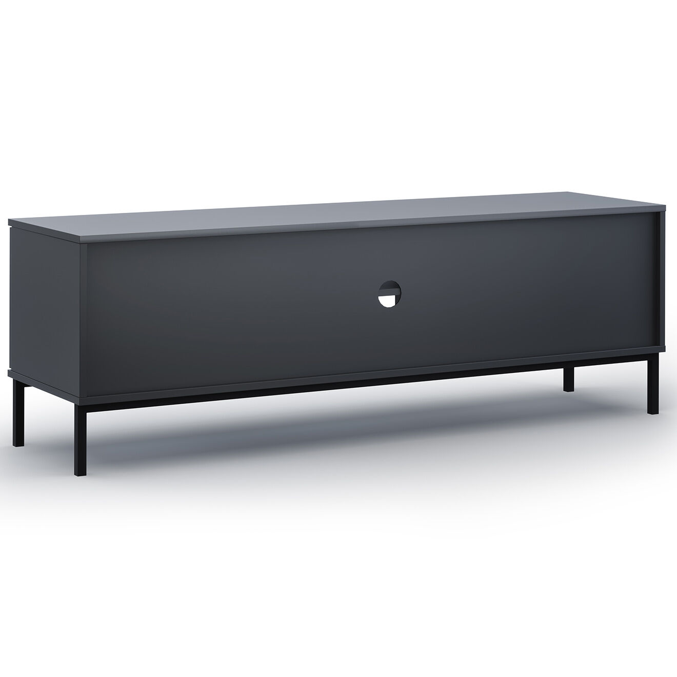 Cosmopolitan Design Meuble TV Query noir - 101x41x50 cm