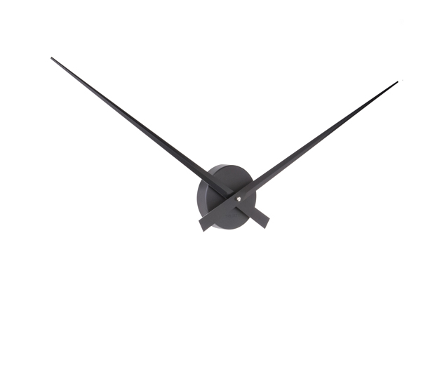 Wall clock Little Big Time alu black
