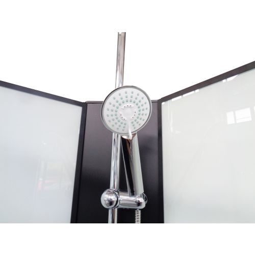 Badstuber Viva complete douchecabine rechthoek 120x80x225cm zwart