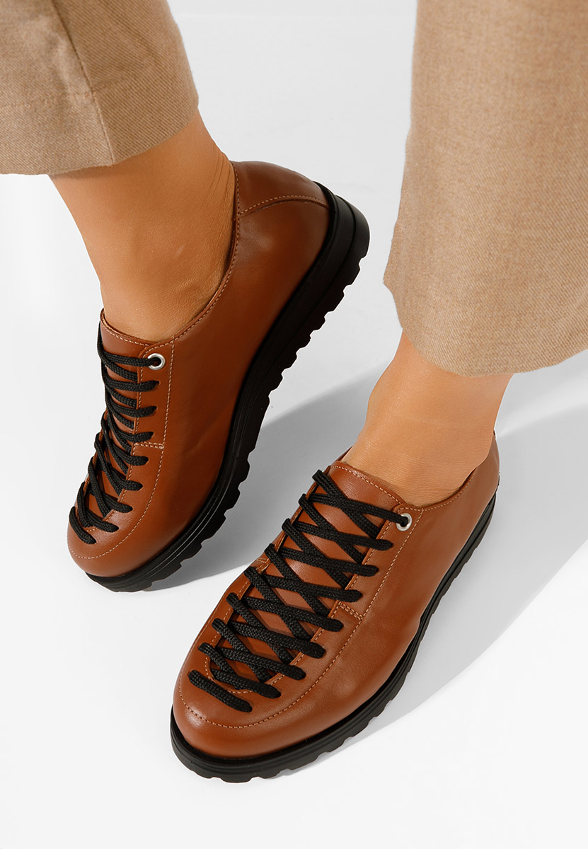 Chaussures casual femme chameau Modeva