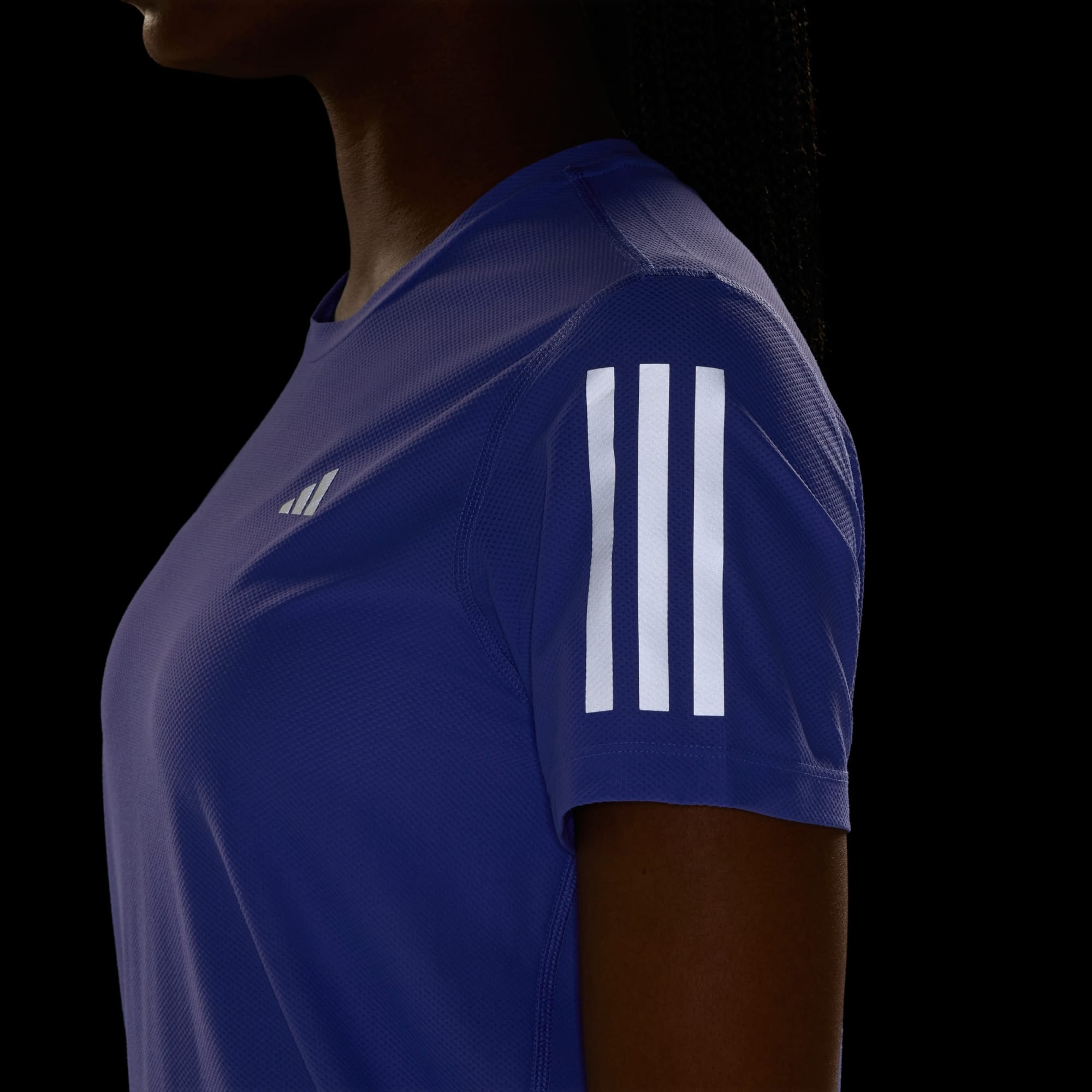 Own the Run Tee Dame Semi Cobalt Blue