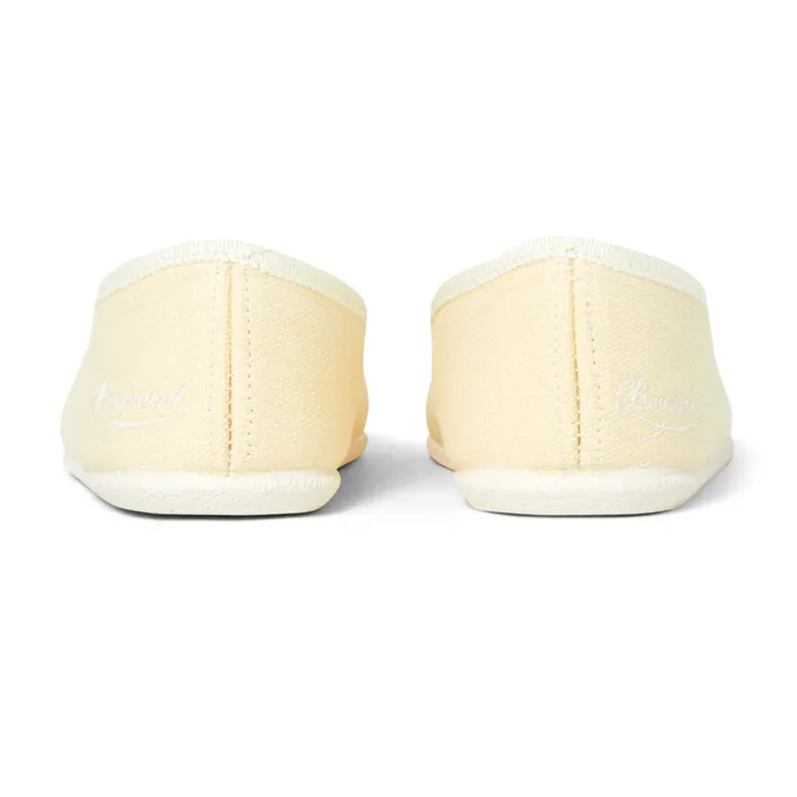 Bonpoint Chaussons Tenise | Jaune pâle