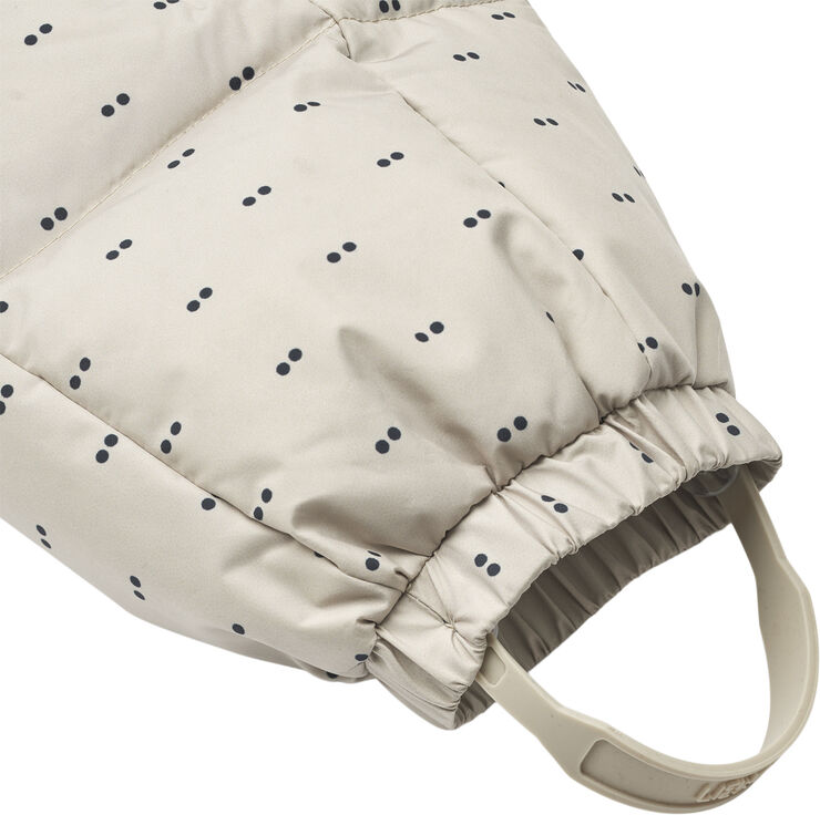 Liewood Sylvie Baby Snowsuit Double dot / S Double dot / silver lining