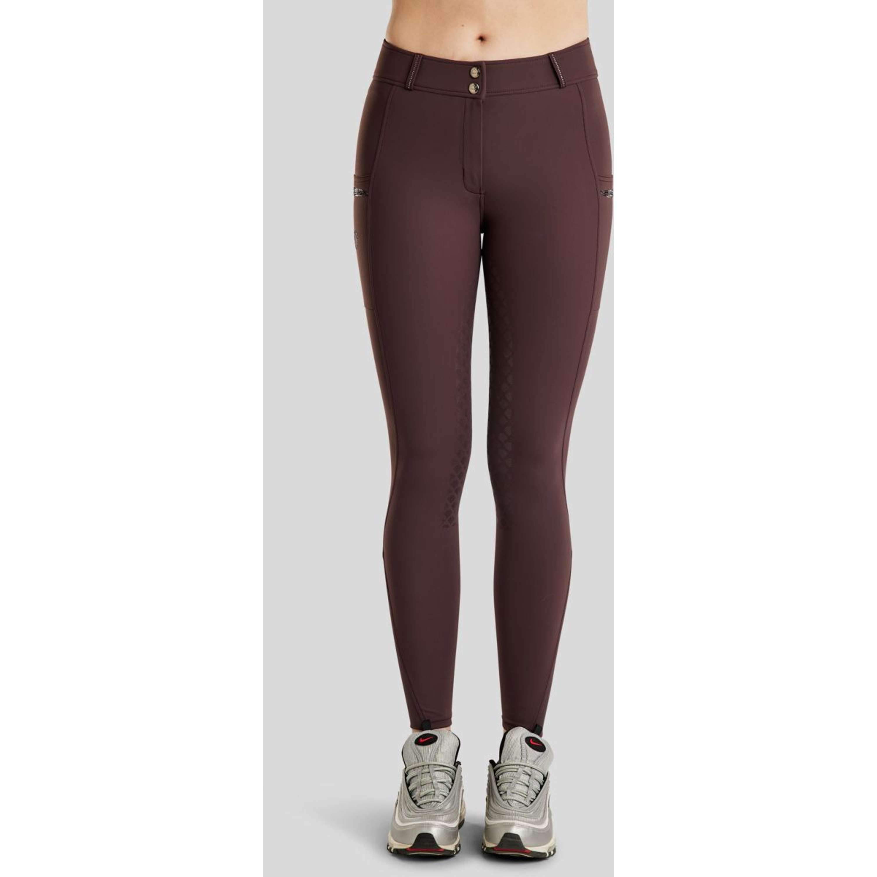Montar Rijbroek MoEmilia Full Grip Black Peony