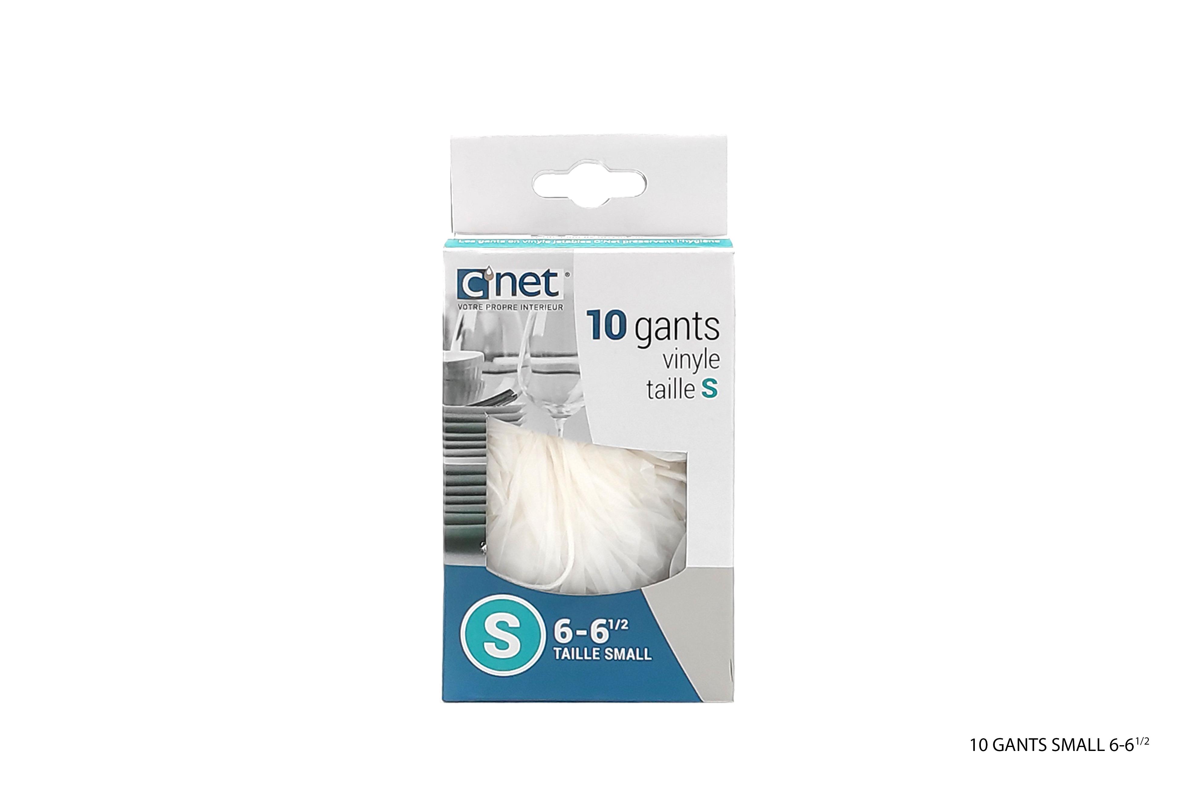 10 GANTS VINYL POUDRES S