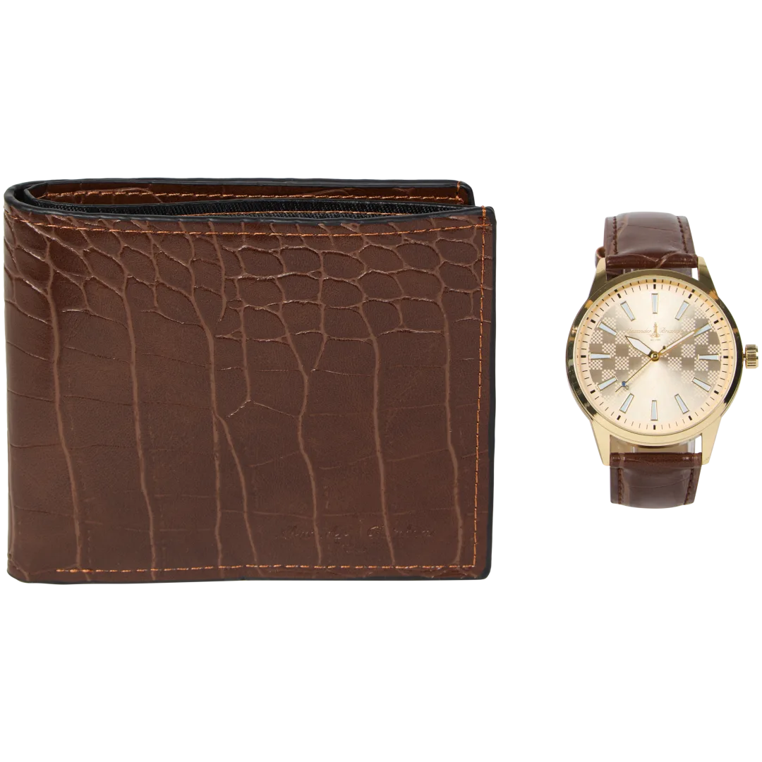 Alexander Brixham giftset met horloge en sleutelhanger 2-delig | diverse varianten