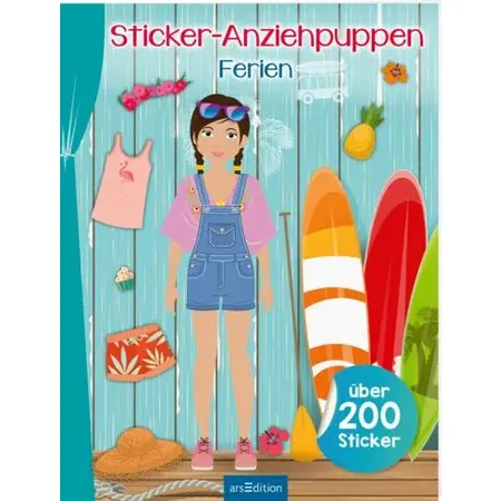 ars Edition Sticker-Anziehpuppen Ferien