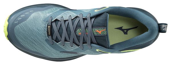 Chaussures de Trail Running Mizuno Wave Rider GTX Bleu Vert
