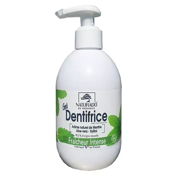 Gel dentífrico de menta orgânica Naturado en Provence 280ml