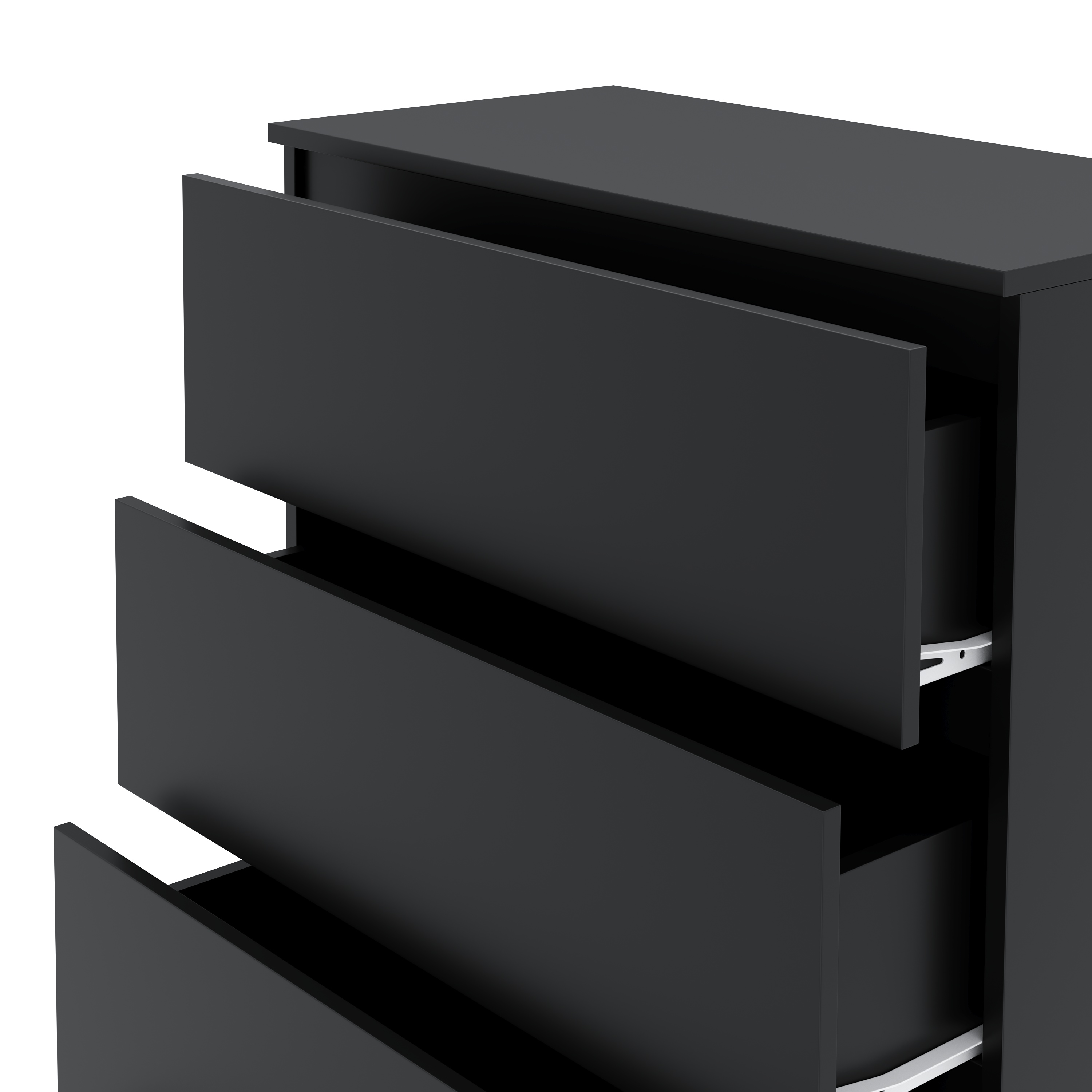 Kommode TALA 4 Schubladen 70 x 100 cm schwarz