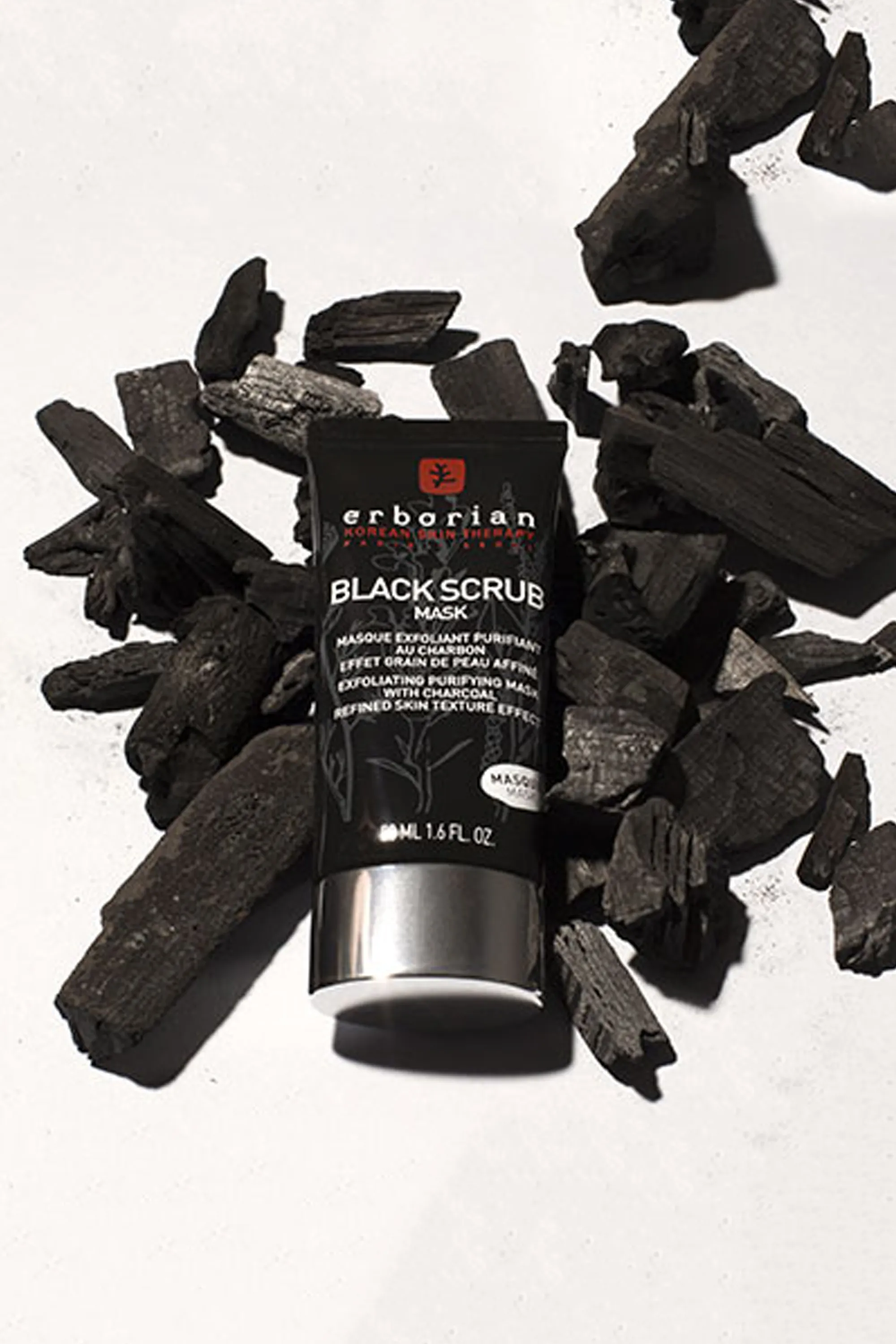 Erborian Masque exfoliant purifiant au charbon Black Scrub-50 ml