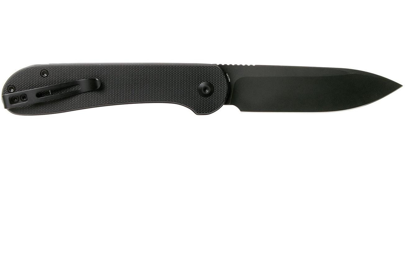 Civivi Elementum Button Lock C2103A Black, Black G10 zakmes