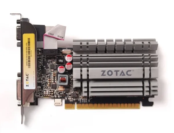ZOTAC NVIDIA® GeForce® GT 730 - Grafikkort - GF GT 730 - 4 GB DDR3 - PCIe 2.0 x16 lavprofil - DVI, D-Sub, HDMI - blæserløs
