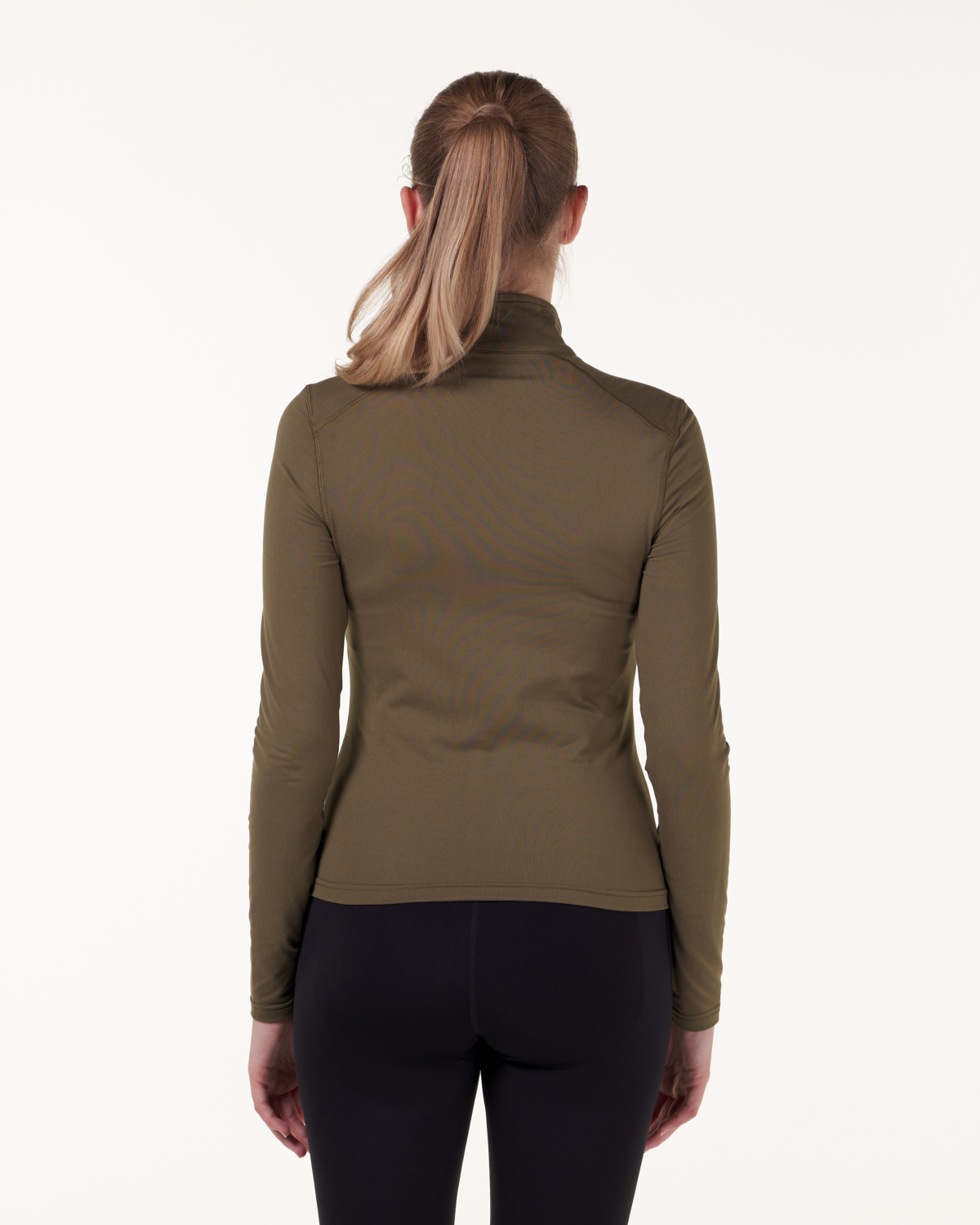 LEVITY Essential 1\4 Zip Sweater Green Burnt