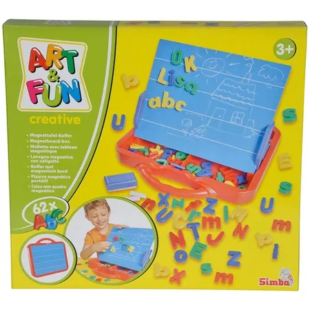 Simba Art & Fun ABC Magnettafel im Koffer