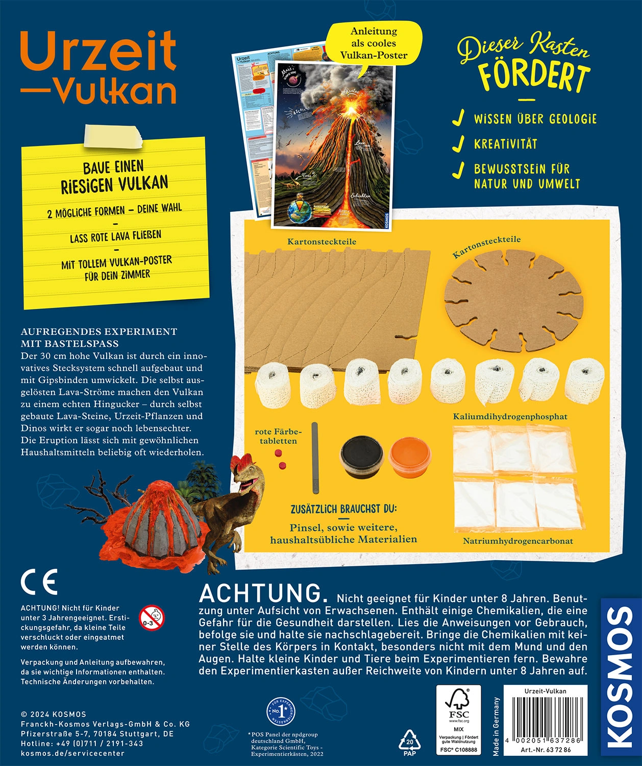 Experimentier-Set URZEIT-VULKAN