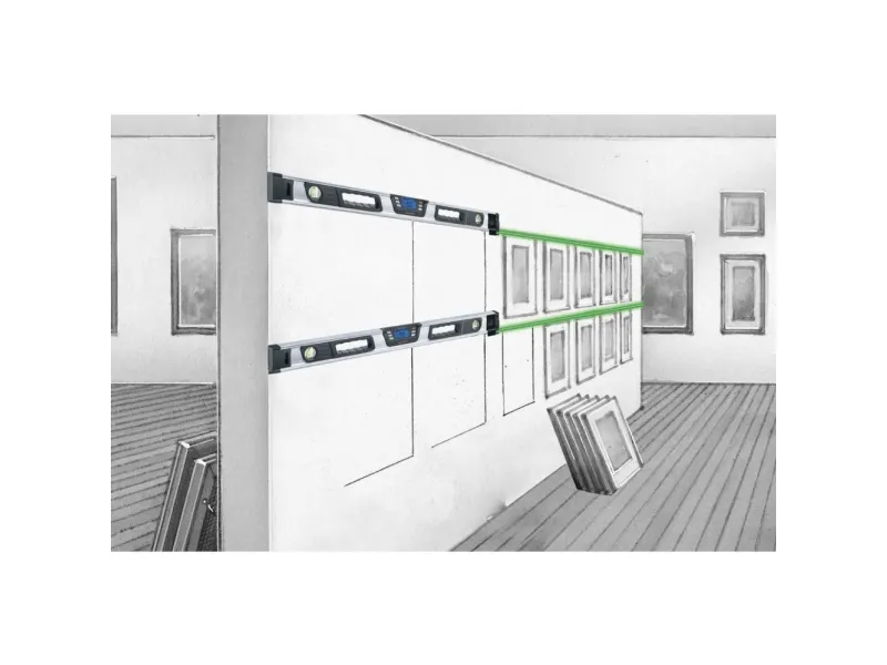 Laserliner DigiLevel Laser G80, Linjeniveau, 0,8 m, Grå, 0,5 mm, LCD, AA