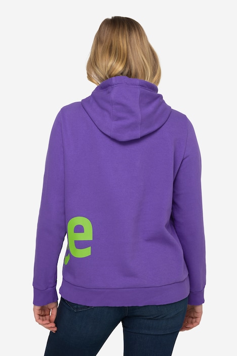 Hoodie, Wording Print, Kapuze, Langarm, OEKO-TEX