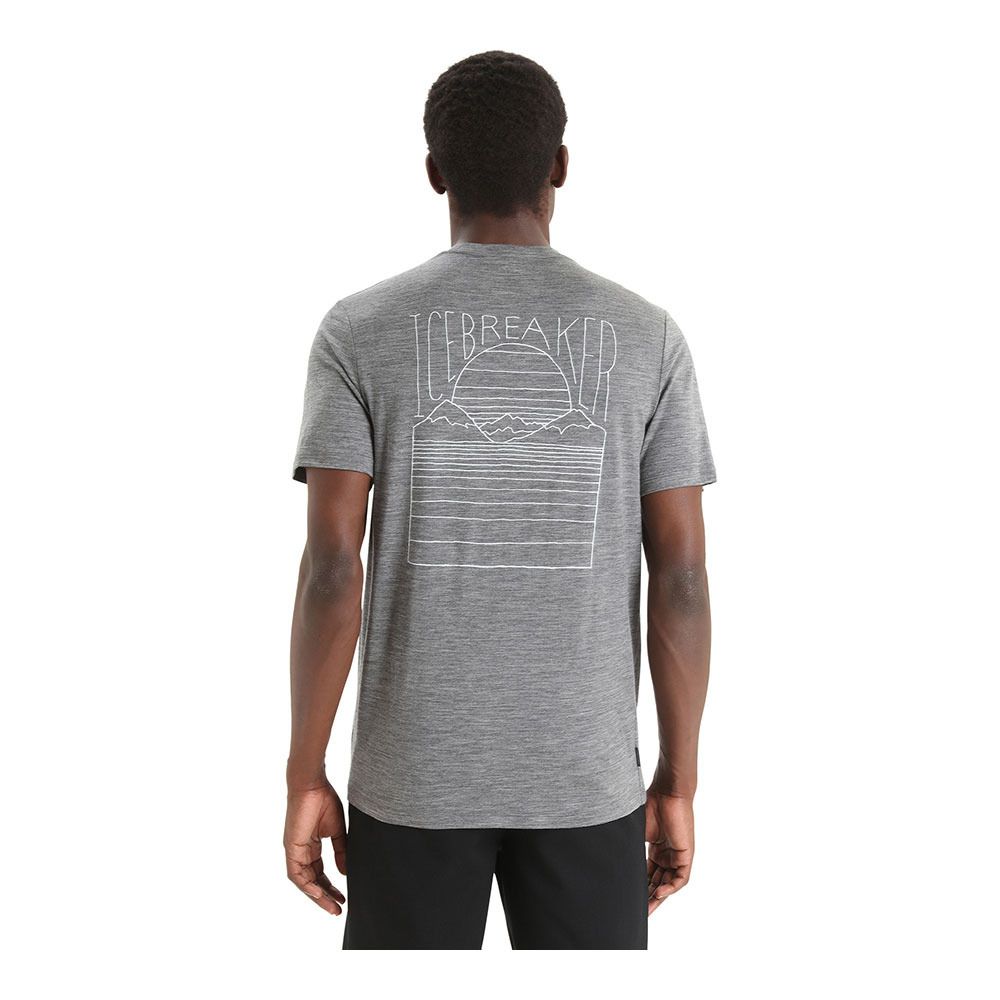Icebreaker TECH LITE II - Tee-shirt Homme gritstone hthr