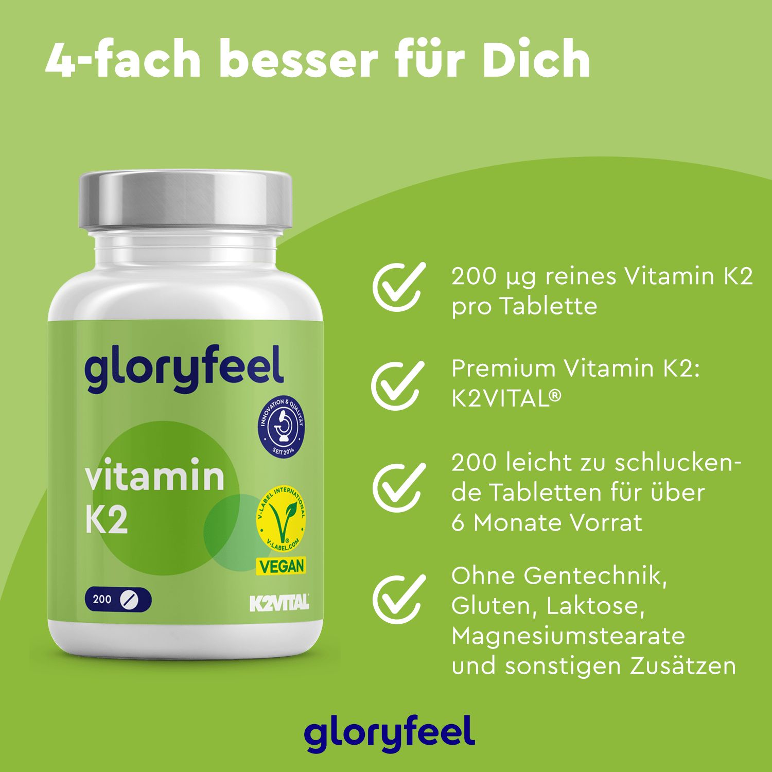 gloryfeel® Vitamin K2 Tabletten