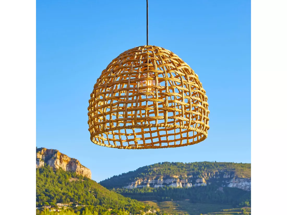 Abat jour AMADEO Beige Jonc de mer