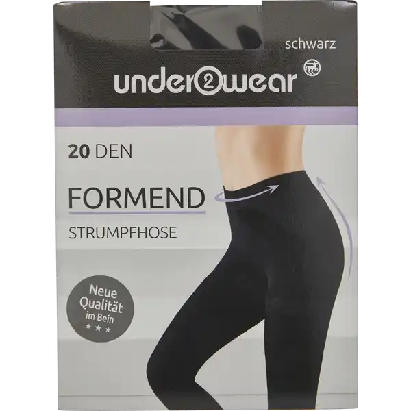 Strumpfhose Formend 20 DEN, Schwarz, Gr. L