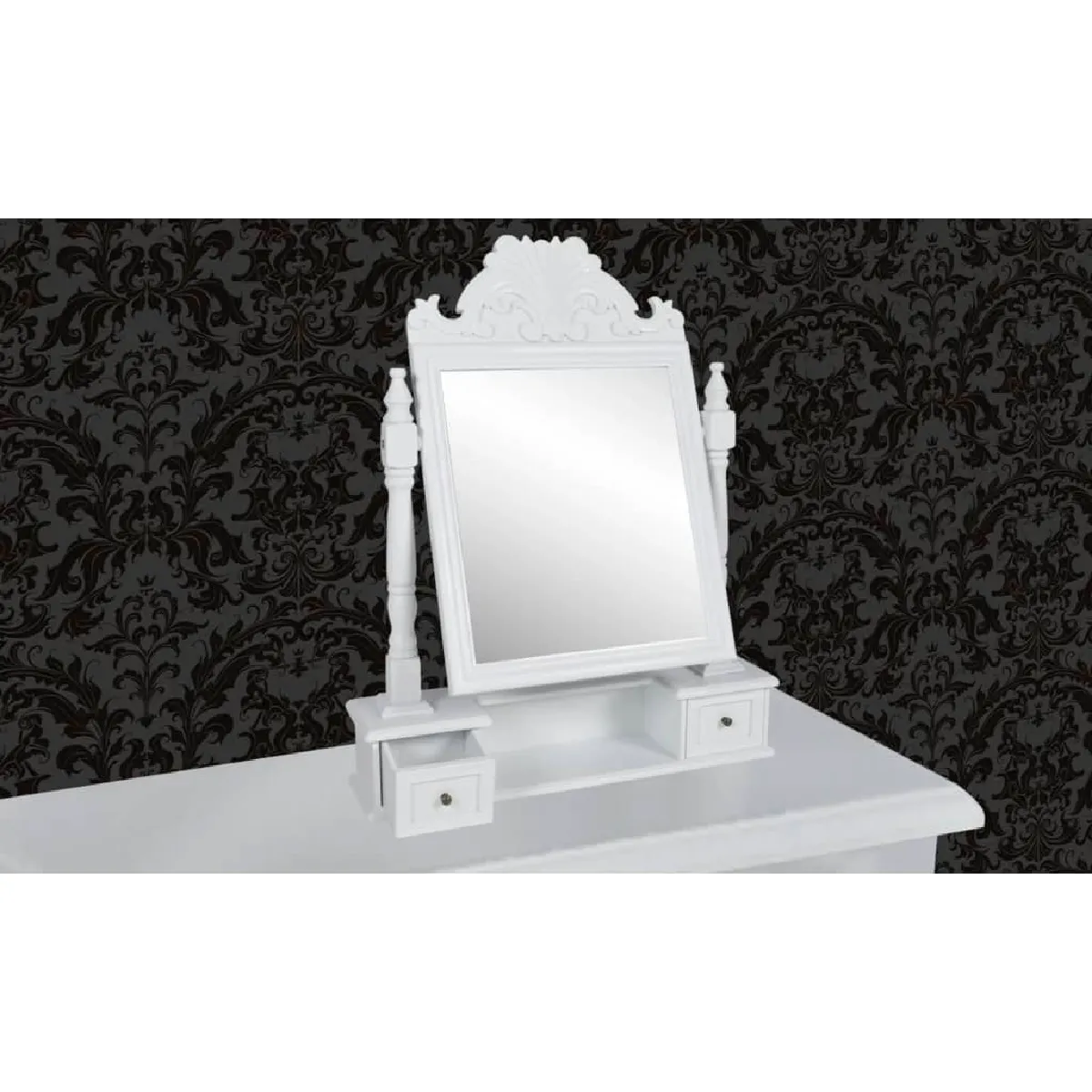 VidaXL Coiffeuse Miroir Pivotant MDF