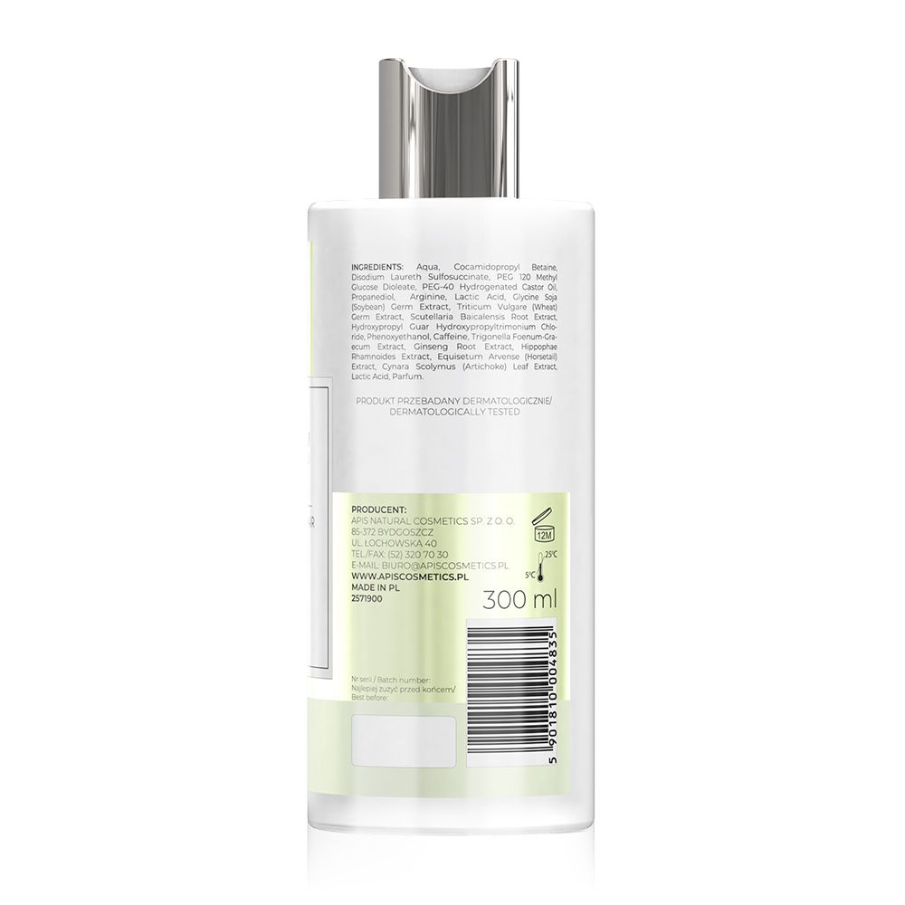 APIS NATURAL SOLUTION, Kräftigendes Shampoo gegen Haarausfall mit 3% Baicapil