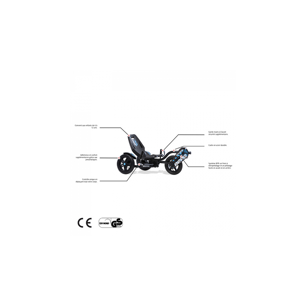 Kart à pédales street-x vibes